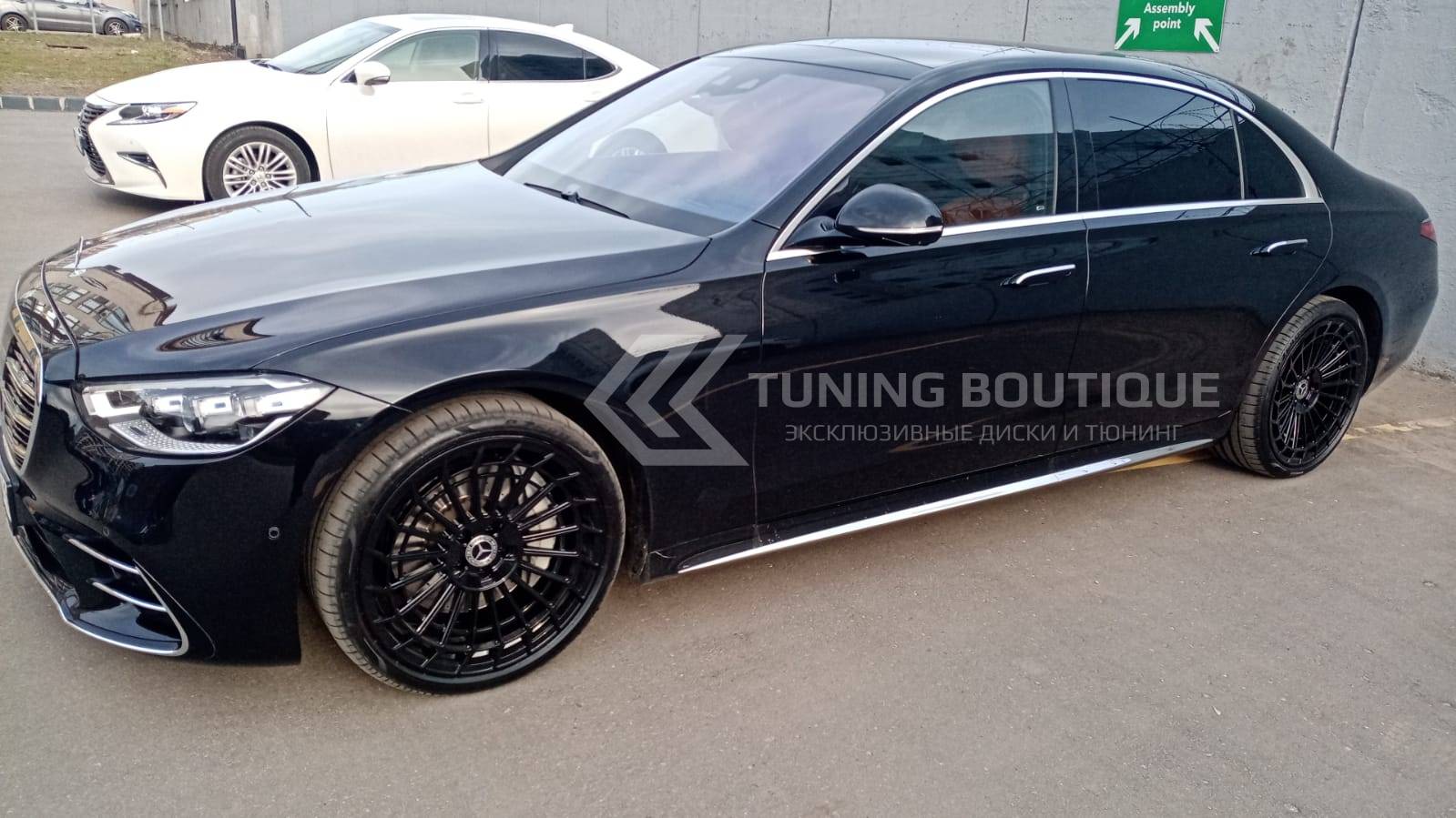 Mercedes S Class W223 на 21" кованых дисках нашего производства фото 2